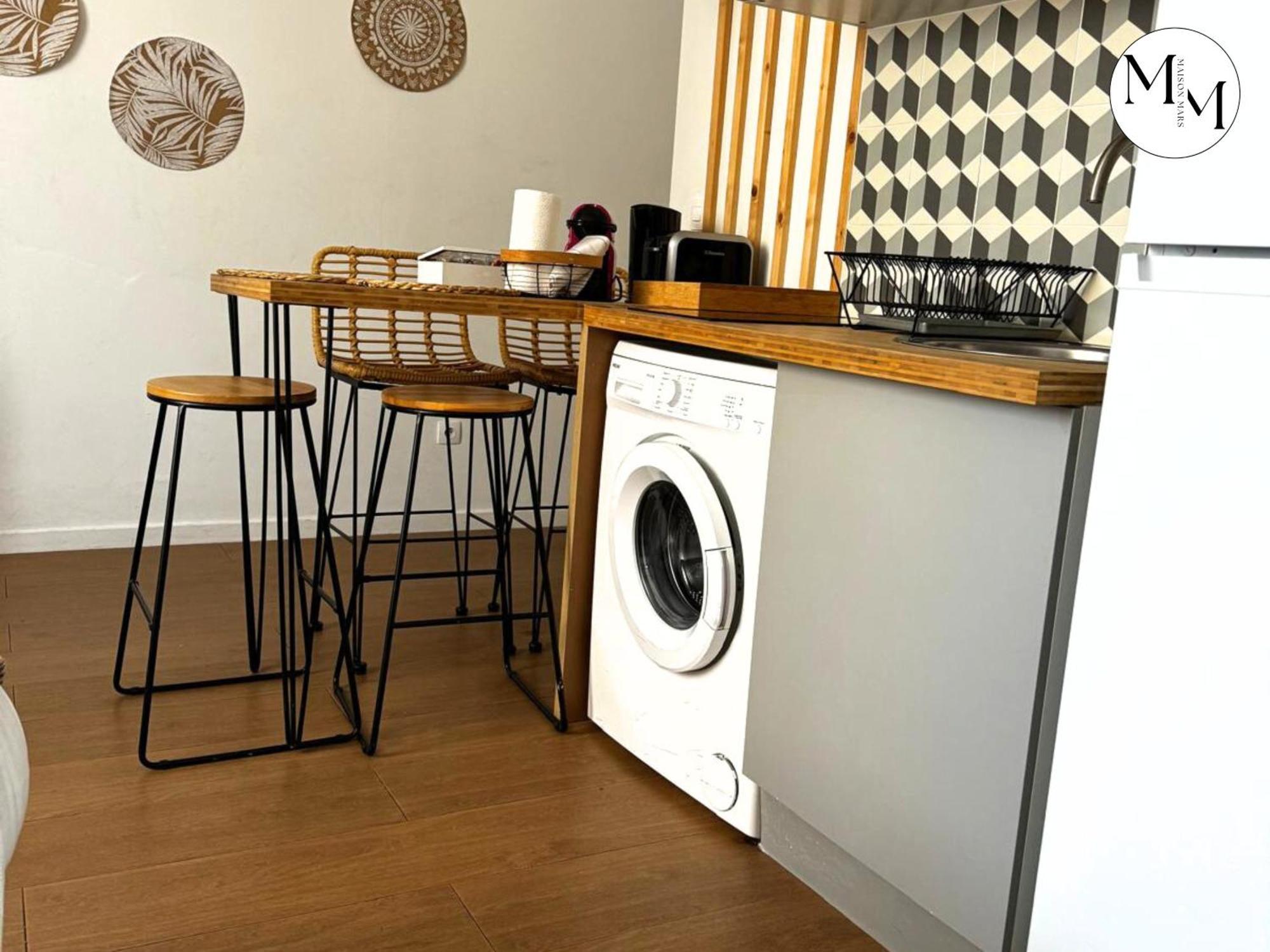 Studio Deco Blancarde 2-3 Pers Terrasse Parking Clim Marselha Exterior foto