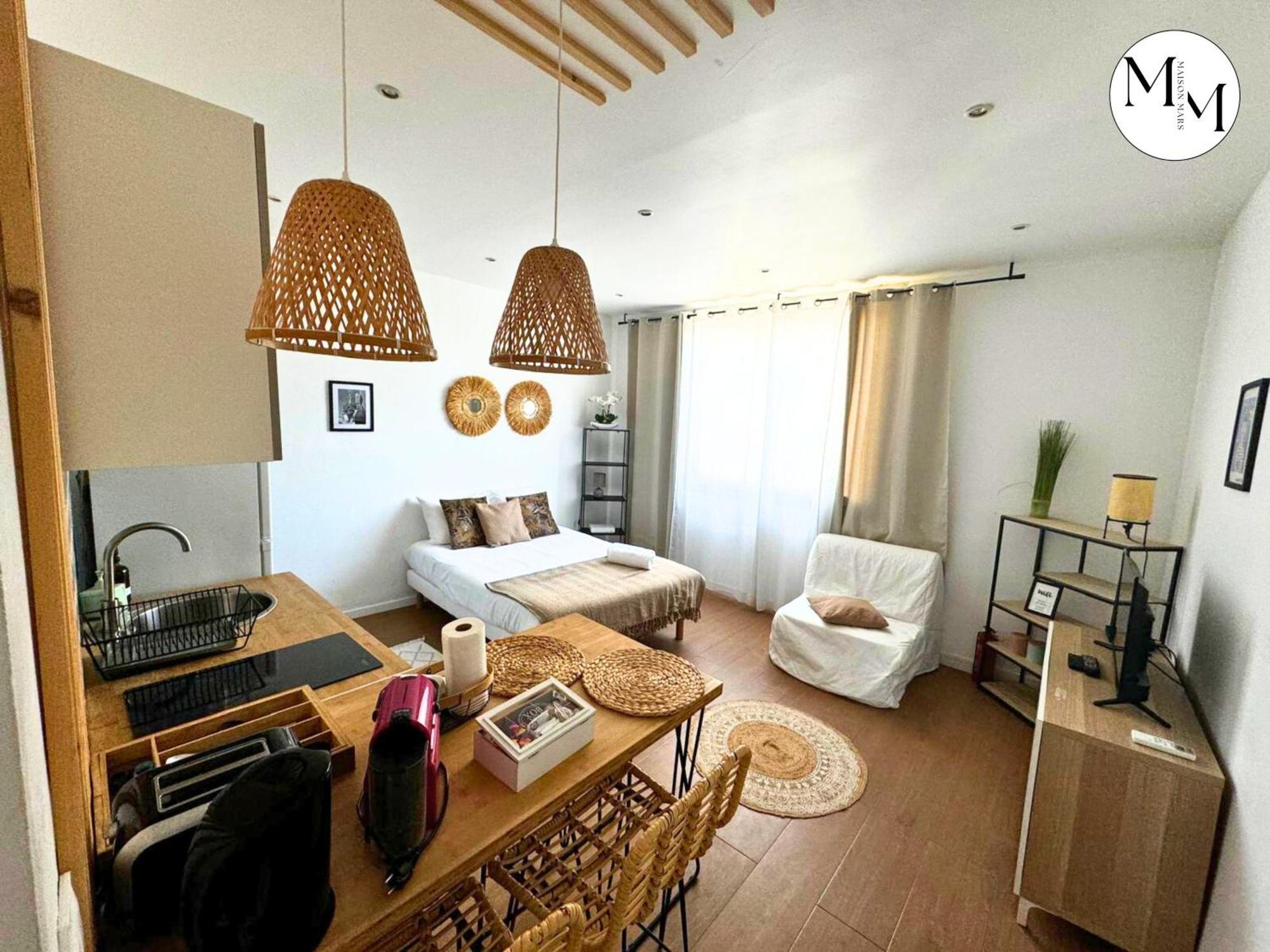 Studio Deco Blancarde 2-3 Pers Terrasse Parking Clim Marselha Exterior foto