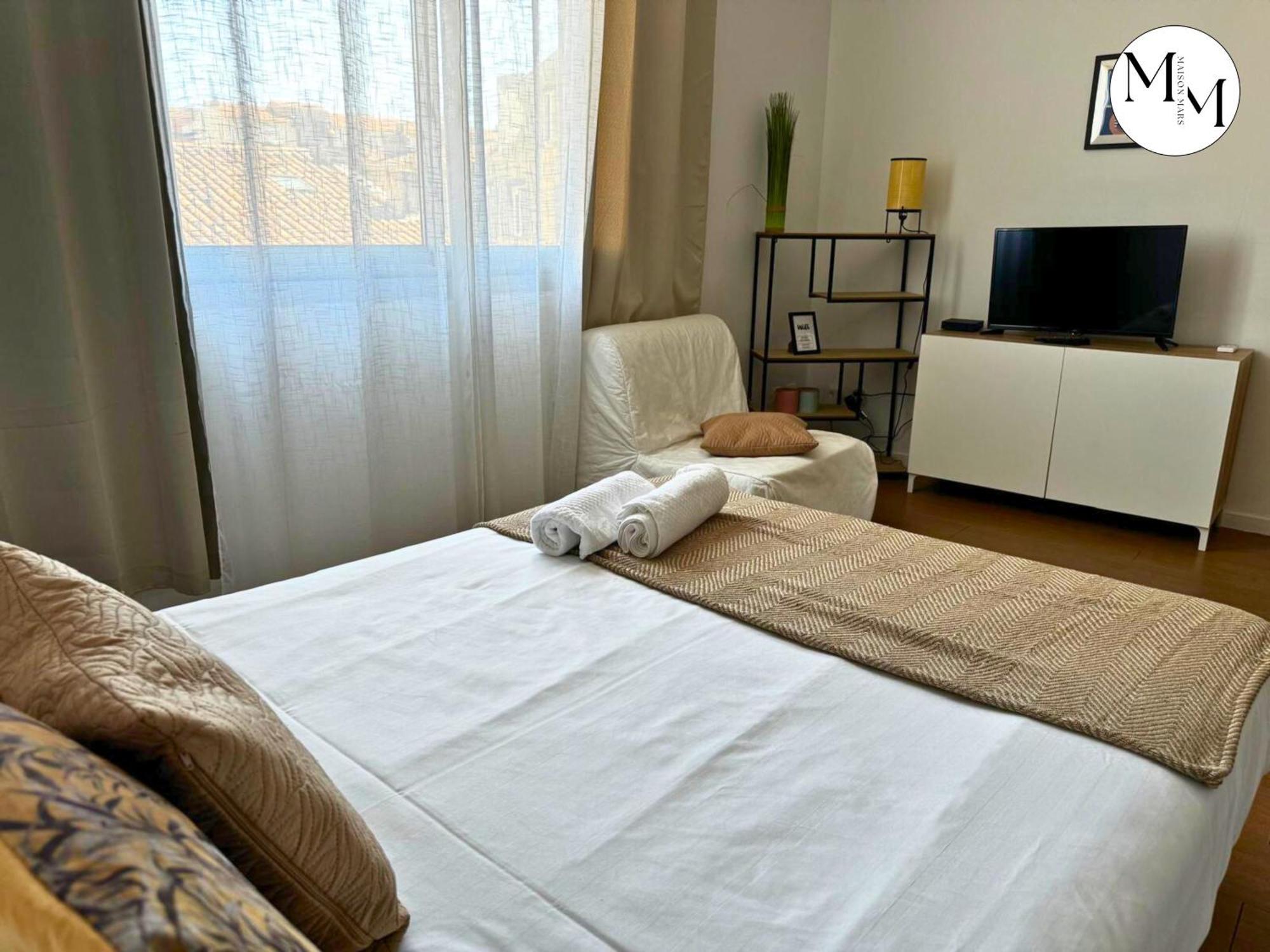 Studio Deco Blancarde 2-3 Pers Terrasse Parking Clim Marselha Exterior foto